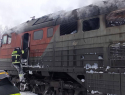 В Тамбове на станции «Ласки» сгорел тепловоз грузового поезда