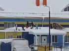 В Тамбове воспитатели и няни детского сада без страховки убирали снег с крыши
