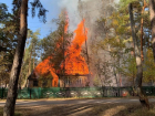 В Пригородном лесу Тамбова сгорели дотла два деревянных дома