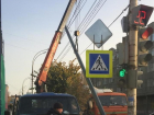 В Тамбове на Советской устанавливают дублирующие дорожные знаки