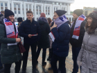 Тамбовские студенты спели гимн на площади Ленина 