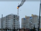 В Бокино внезапно загорелась кабина башенного крана