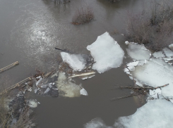В Мичуринском районе затопило мост, соединяющий два села