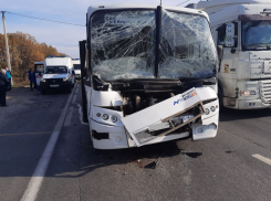 В Тамбовском районе столкнулись рейсовый автобус и грузовик 