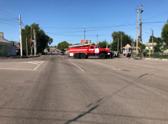 В Тамбове «пожарка» столкнулась с «КИА» у путепровода на Лермонтовской