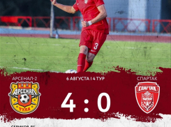 Тамбовский «Спартак» разгромно проиграл тульскому «Арсеналу-2»