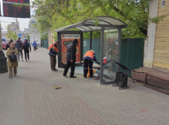 Неизвестные разбили стёкла остановочного павильона на юге Тамбова