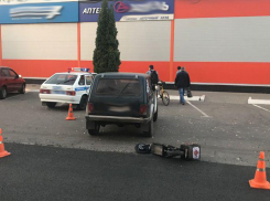 В Мичуринске «Нива» столкнулась с электросамокатом