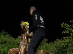 На Украине повредили памятник Мичурину