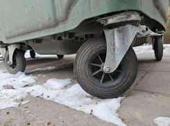 Странное хобби тамбовчан: на мусорных контейнерах скручивают колёса