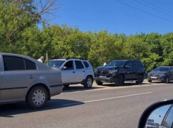 Из-за аварии на Рассказовском шоссе образовалась километровая пробка
