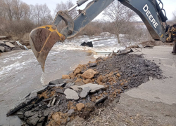 В Моршанском районе паводок смыл мост