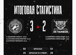 ХК «Тамбов» завершил выезд поражением от «Южного Урала»