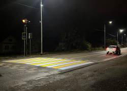 В Моршанске появились светящиеся пешеходные переходы