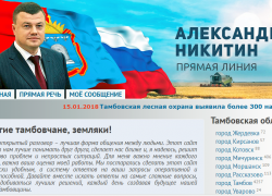 Сайт «Прямая линия с Александром Никитиным» снова в строю 