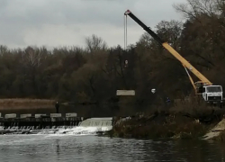 Под Тамбовом начали разбирать временную плотину