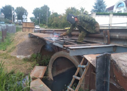 В Тамбове ремонтируют небезопасный мост на Андреевской улице