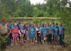 В Сампурском районе в рамках эко-акции расчистили берега Цны