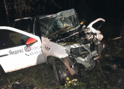 В Пригородном лесу «Яндекс-такси» врезалось в дерево, водитель погиб