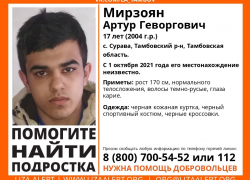 В Тамбовском районе пропал 17-летний подросток