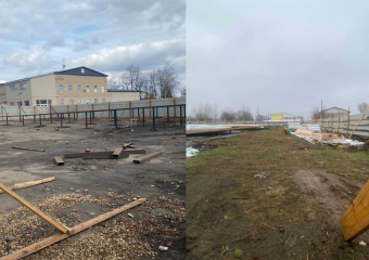 Почти за 25 миллионов рублей в Кирсанове и Жердевке вместо МФЦ построили только забор