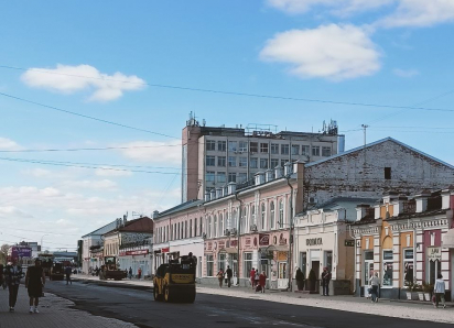 На Тамбовском Арбате в областном центре положили асфальт