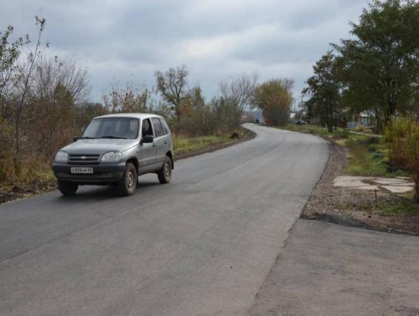 В Рассказово за 25 миллионов рублей отремонтировали два с половиной километра дороги