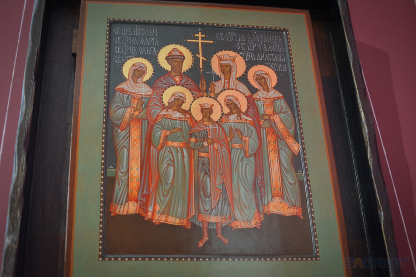 Икону Царской семьи из рода Романовых привезли в Тамбов