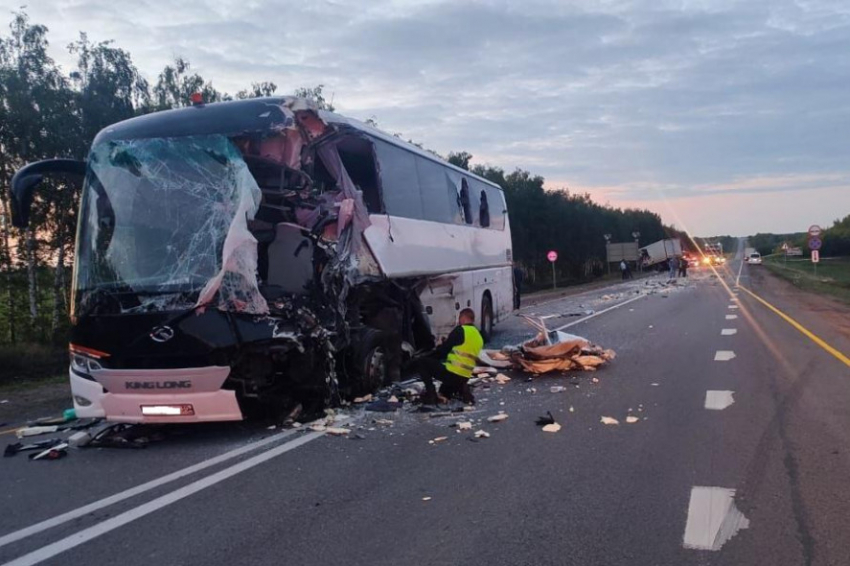 В Тамбовской области в столкновении с фурой погиб водитель пассажирского автобуса