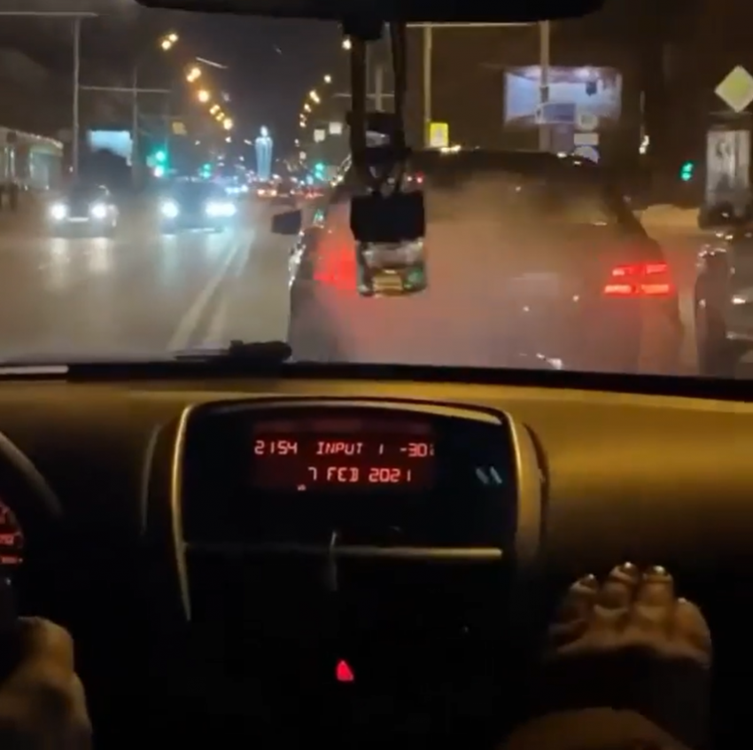 В соцсети выложено видео опасного вождения в самом центре Тамбова