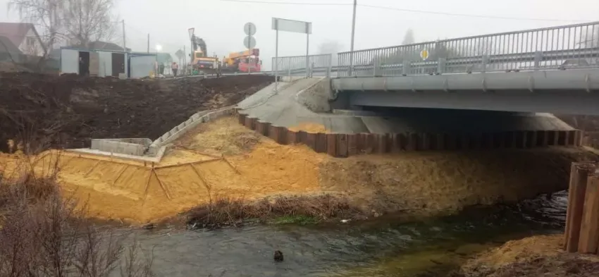 Мост в селе Пичаево открылся после ремонта, завершённого в три раза быстрее плана