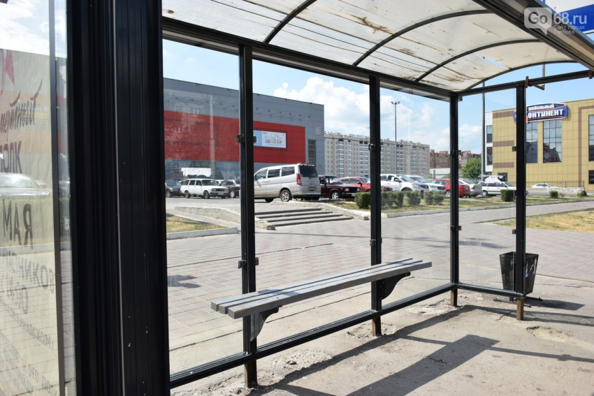 В Тамбове снова «завандалили» остановку общественного транспорта