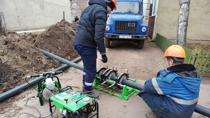 В Моршанске в Южном микрорайоне начали работы по укладке новой линии водоснабжения