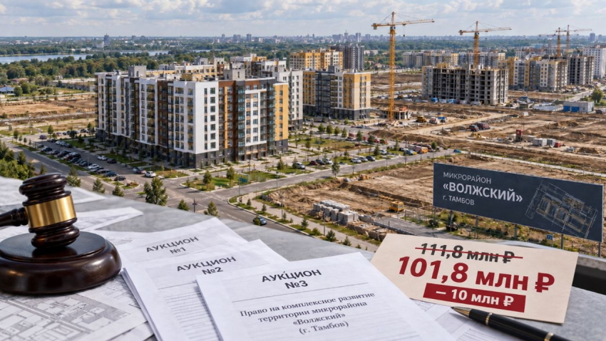 Право застройки «Волжского» подешевело на 10 миллионов рублей