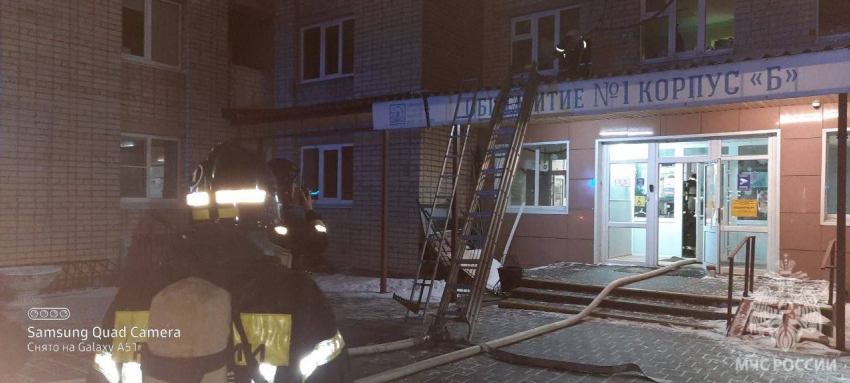 В Тамбове случился пожар в общежитии для иностранных студентов ТГУ