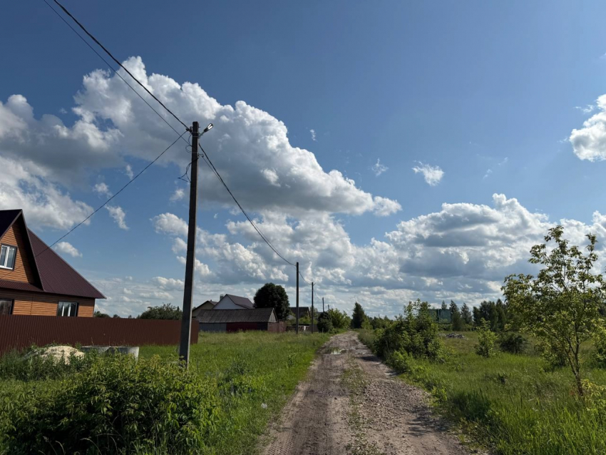 В Рассказовском округе смонтировано уличное освещение по просьбе участников СВО 