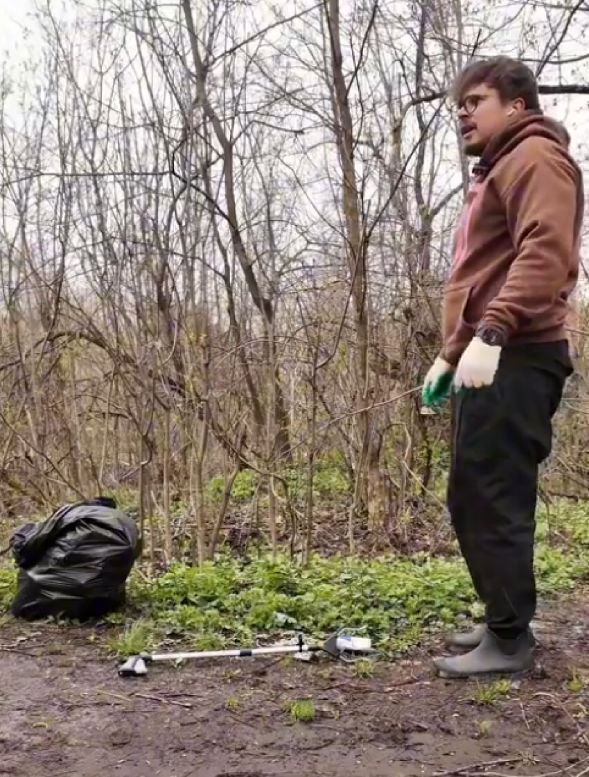 Тамбовский блогер взялся за уборку лесов в одиночку