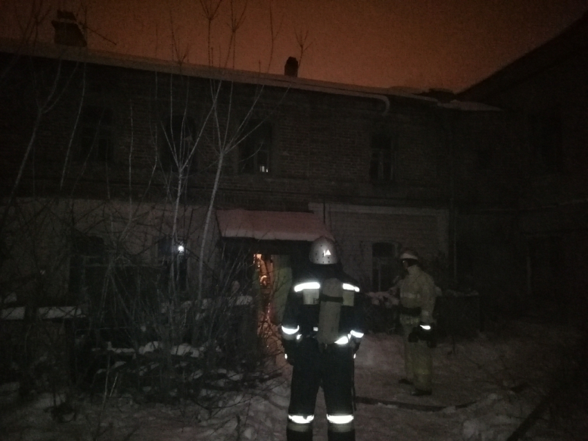 15 января в центре Тамбова загорелся частный дом