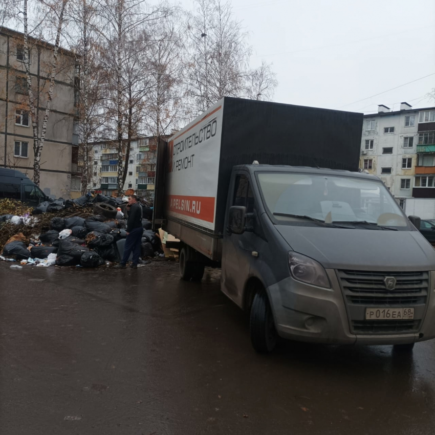 В Тамбове увеличилось число «частников», превращающих контейнерные площадки в свалки