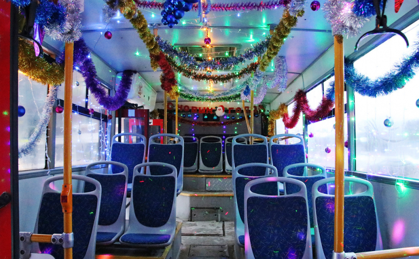 В Тамбове горожан будут возить новогодние автобусы