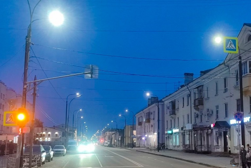 Завершена модернизация освещения на Октябрьской в Тамбове
