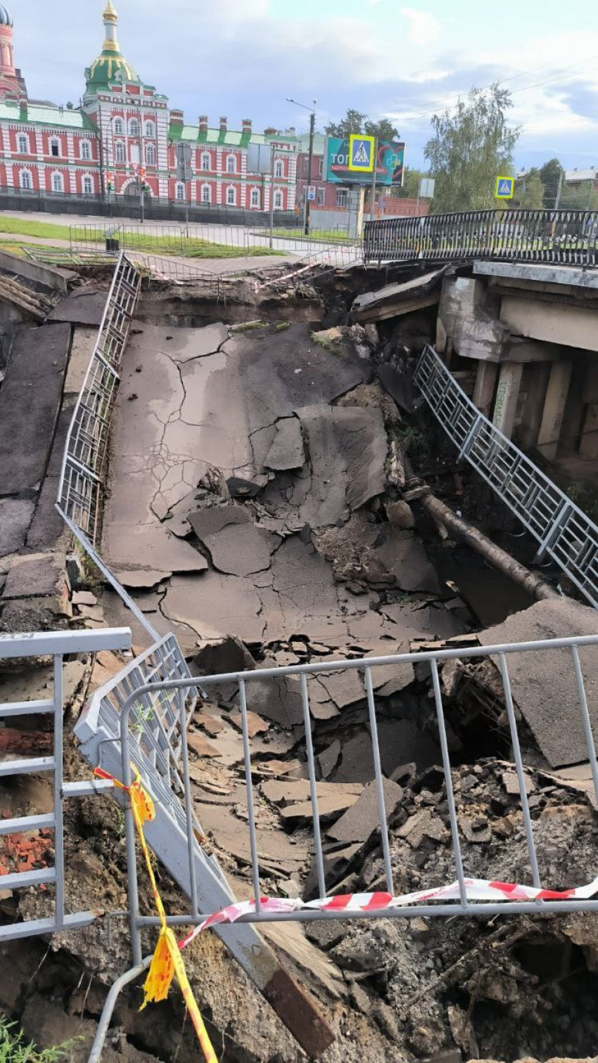 В Тамбове во время грозы рухнул Замятинский мост