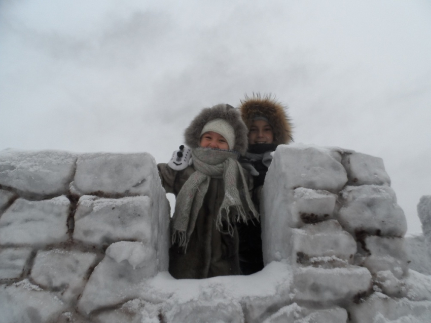 В Мичуринске решили построить снежную крепость